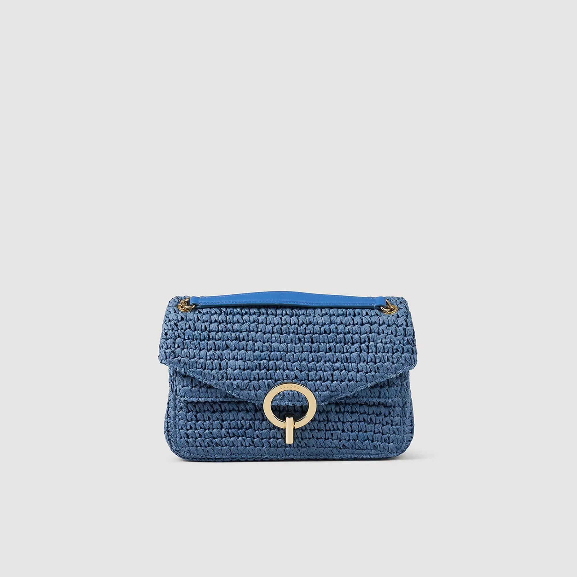 Mulheres Sandro Paris Bolsa De Rafia Yza