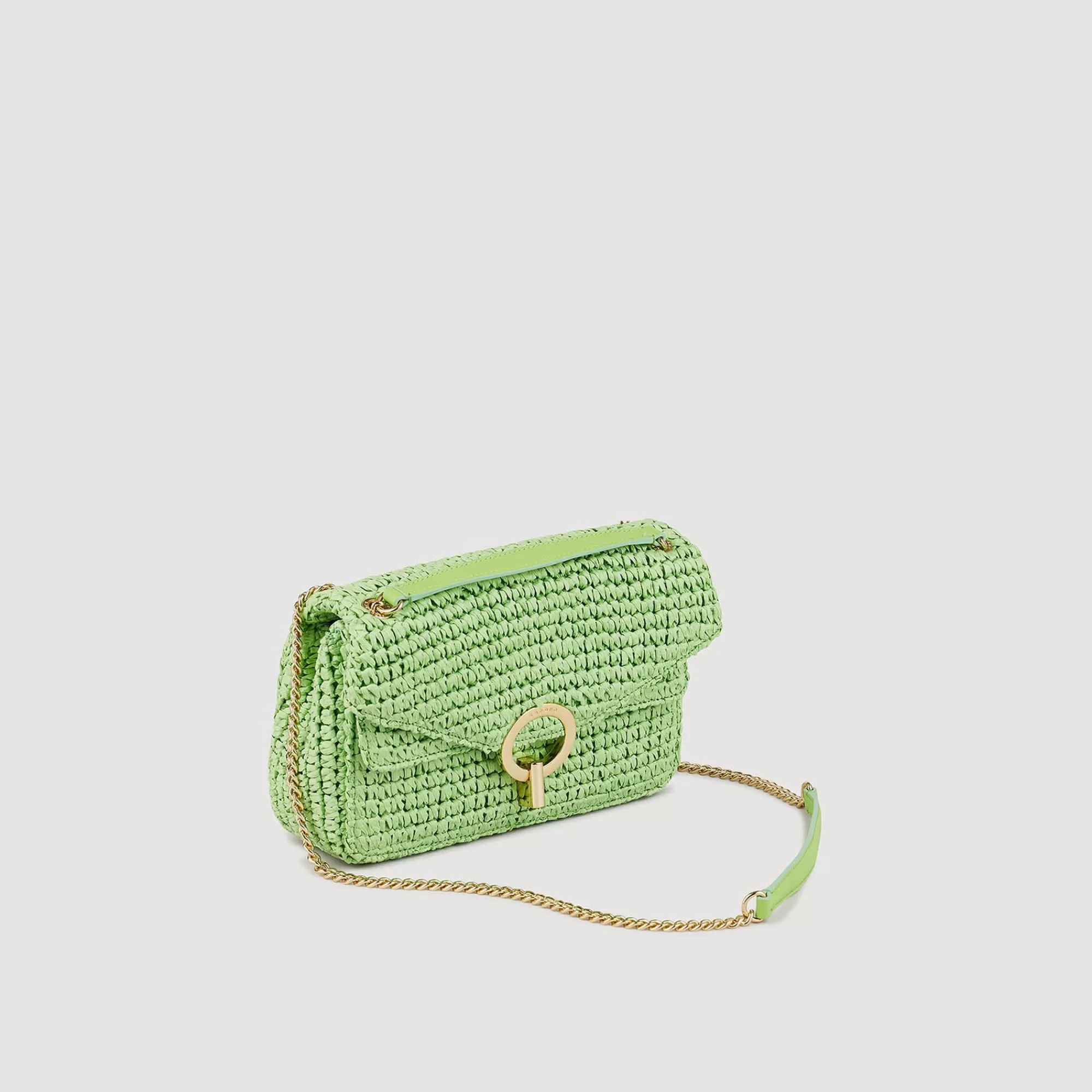 Mulheres Sandro Paris Bolsa De Rafia Yza