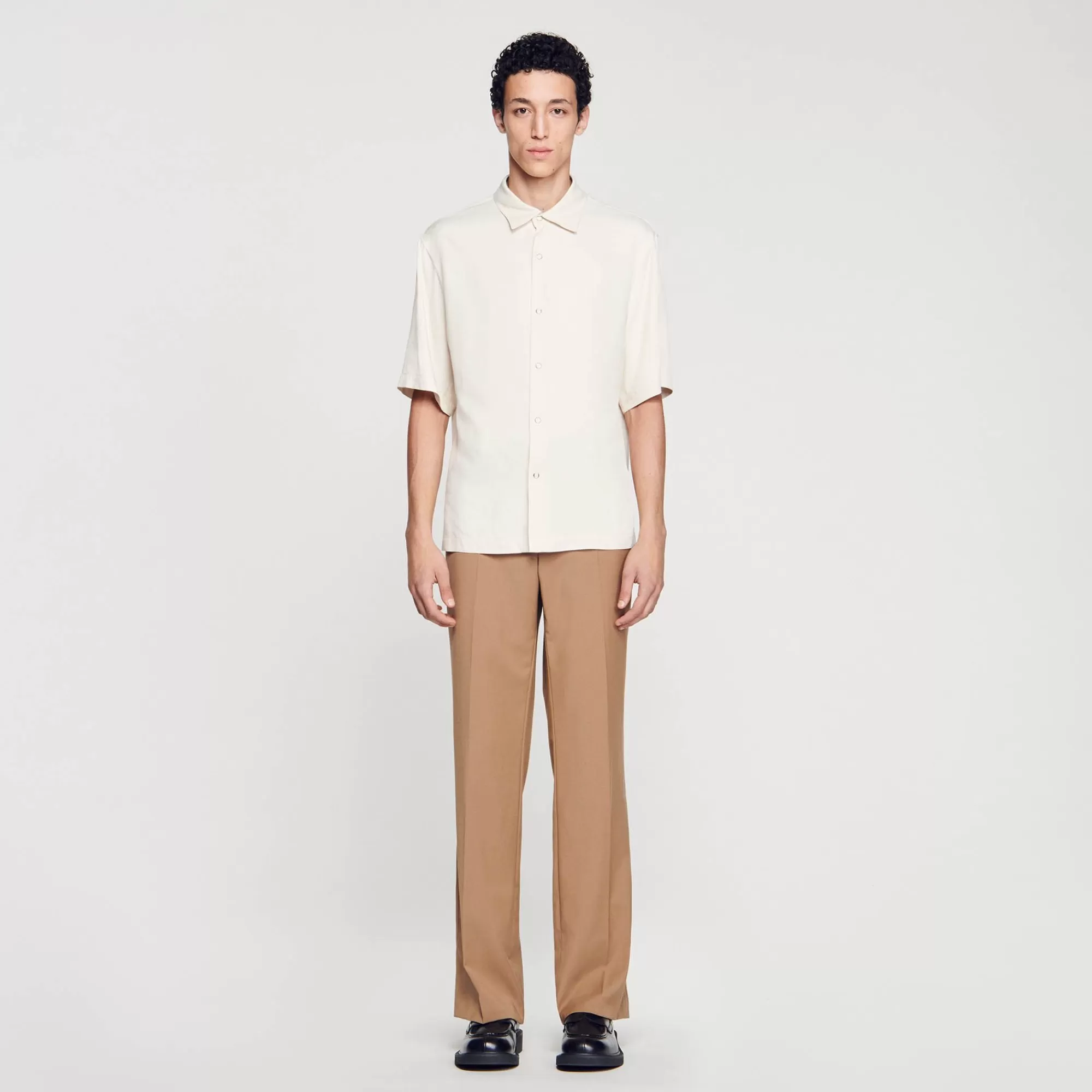 Homem Sandro Paris Camisa De Botao